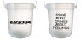 32 oz Plastic Rum Buckets with Custom Sticker