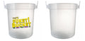 32 oz Plastic Rum Buckets with Custom Sticker