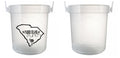 32 oz Plastic Rum Buckets with Custom Sticker