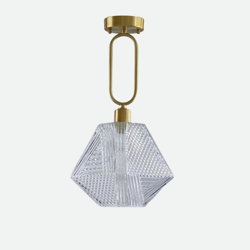 Diamond Cut Art Deco Pendant Light
