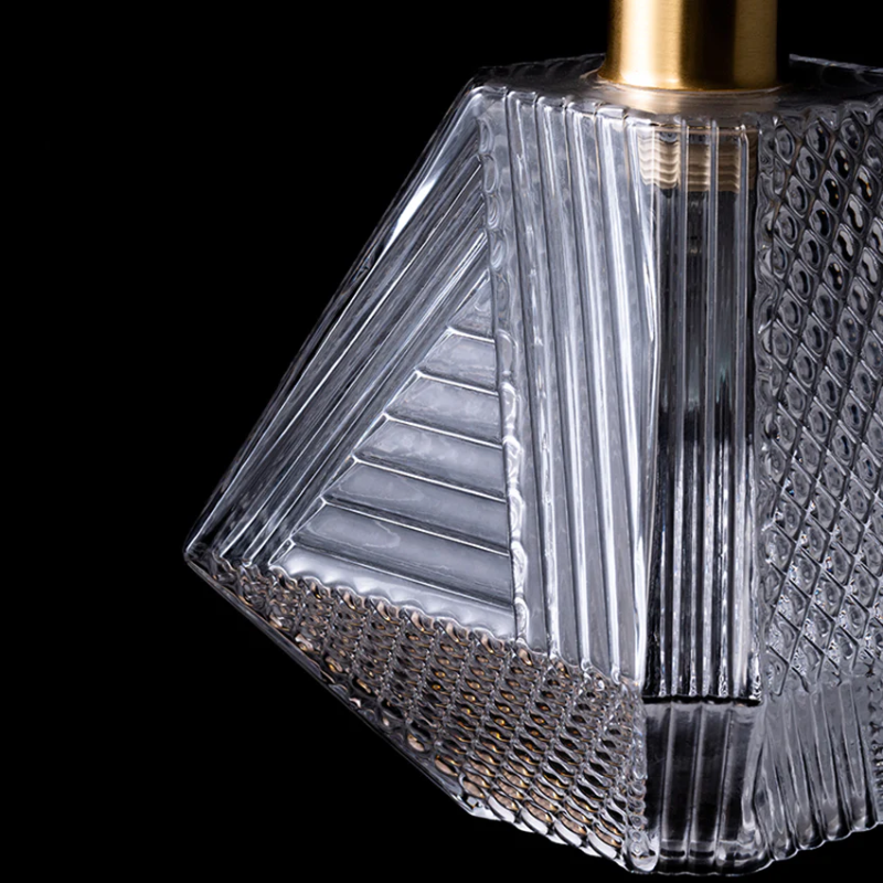 Diamond Cut Art Deco Pendant Light