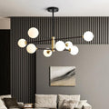 Glass Bulb & Metal LED Chandelier Pendant Light
