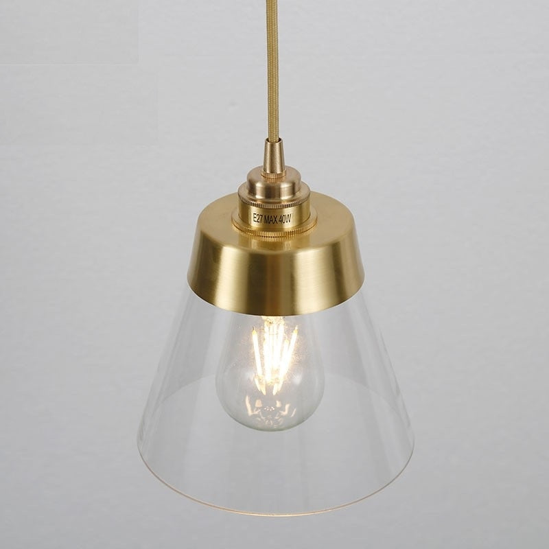 Symphony Glass & Brass Pendant Lights - Final Sale
