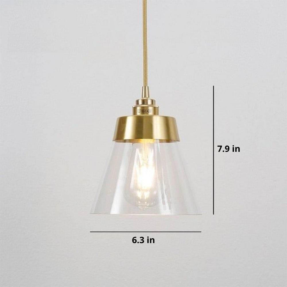 Symphony Glass & Brass Pendant Lights - Final Sale